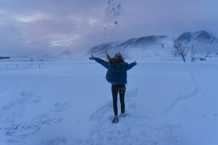 Vers l’Islande en hiver.