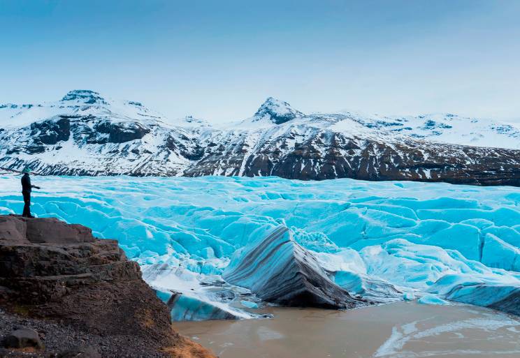 Randonnée du Galcier Bleu Ice Glacier sur le Svinafellsjökull